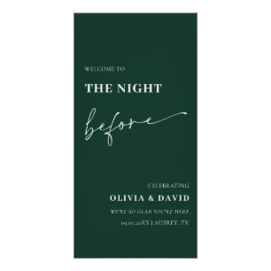 Emerald The Night Before Probe Dinner Unterschreib Poster