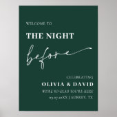 Emerald The Night Before Probe Dinner Unterschreib Poster (Vorne)