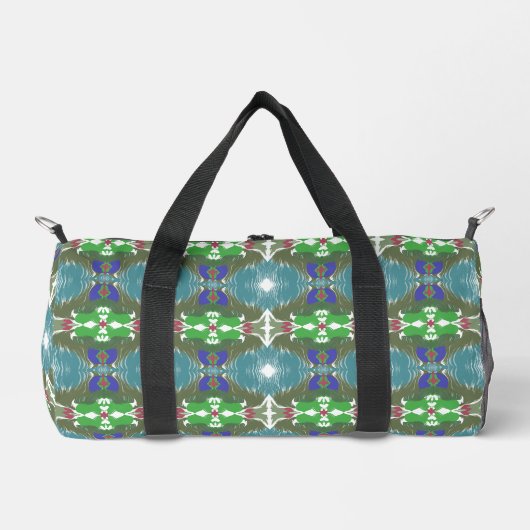 Emerald Tide Kaleidoscope Duffle Bag (Vorderseite)