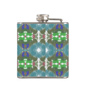 Emerald Tide Kaleidoscope Flachmann (Rückseite)