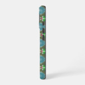 Emerald Tide Kaleidoscope iPhone 16 Hülle (Linke Seite)