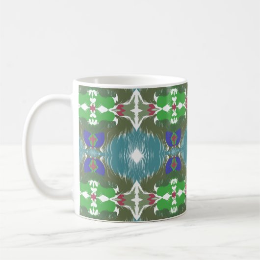 Emerald Tide Kaleidoscope Kaffeetasse (Links)