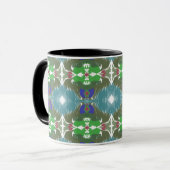 Emerald Tide Kaleidoscope Tasse (Vorderseite Links)