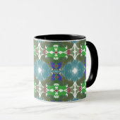 Emerald Tide Kaleidoscope Tasse (VorderseiteRechts)