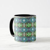 Emerald Tide Kaleidoscope Tasse (Vorderseite Links)