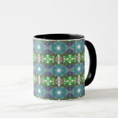 Emerald Tide Kaleidoscope Tasse (VorderseiteRechts)