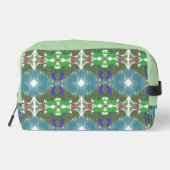 Emerald Tide Kaleidoscope Waschbeutel (Rückseite)