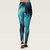 Emerald Tides in Motion Leggings (Rückseite)