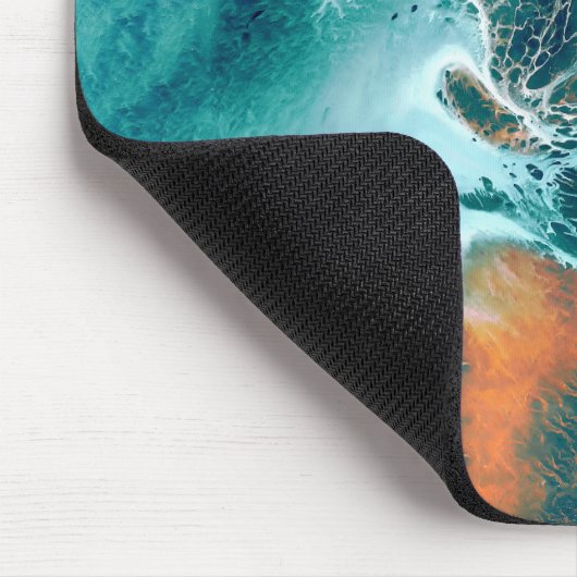 Emerald Tides in Motion Mousepad (Ecke)