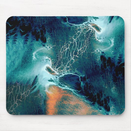 Emerald Tides in Motion Mousepad (Vorne)