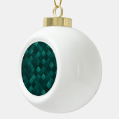 Emerald Tile Pattern – Modern Luxury Keramik Kugel-Ornament (Rechts)
