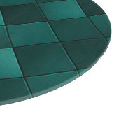 Emerald Tile Pattern – Modern Luxury Schneidebrett (Ecke)