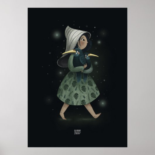 EMERALD TOUCANET von Alexandra Dikaia Poster (Vorne)