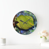 Emerald Tree Boa Snake Große Wanduhr (Zuhause)