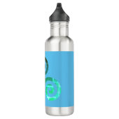 Emerald Triskele Altes keltisches Symbol Edelstahlflasche (Rechts)