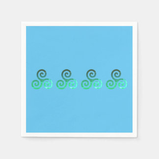 Emerald Triskele Altes keltisches Symbol Serviette