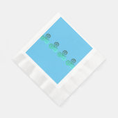 Emerald Triskele Altes keltisches Symbol Serviette (Ecke)