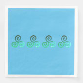 Emerald Triskele Altes keltisches Symbol Serviette (Vorderseite)