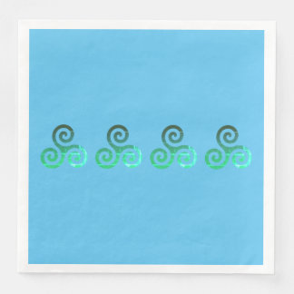 Emerald Triskele Altes keltisches Symbol Serviette