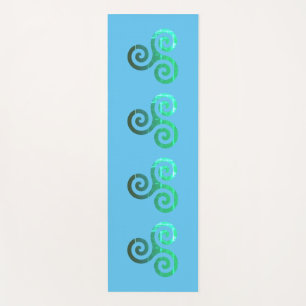 Emerald Triskele Altes keltisches Symbol Yogamatte