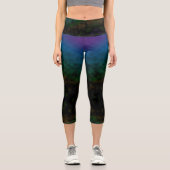 Emerald Twilight Capri Leggings (Vorderseite)
