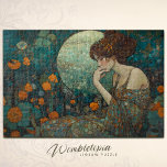 Emerald Twilight: Jugendstildame & florale Mosaik Puzzle<br><div class="desc">Treten Sie ein in eine Welt der Mystik mit unserem Puzzle "Emerald Twilight", in dem der Jugendstil-Reiz die lebhaften Farben einer smaragdgrünen Nacht trifft. Dieses 500-teilige Puzzle mit einer kontemplativen Frau inmitten eines blühenden Blumenmosaiks bietet nicht nur eine herausfordernde und befriedigende Montageerfahrung, sondern dient auch als atemberaubendes Kunstwerk. Perfekt für...</div>