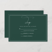 Emerald UAWG RSVP Karte (Vorne/Hinten)