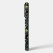 Emerald und Gold Art Deco Themed Case-Mate iPhone Hülle (Rückseite / Links)