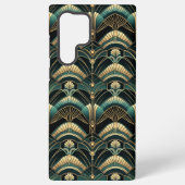 Emerald und Gold Art Deco Themed Samsung Galaxy Hülle (Rückseite)