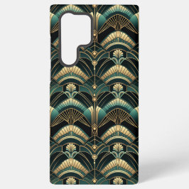 Emerald und Gold Art Deco Themed Samsung Galaxy Hülle