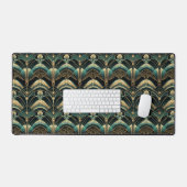 Emerald und Gold Art Deco Themed Schreibtischunterlage (Tastatur & Maus)