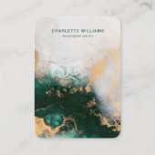 Emerald und Gold Custom Juwelier Display Card Visitenkarte (Vorderseite)