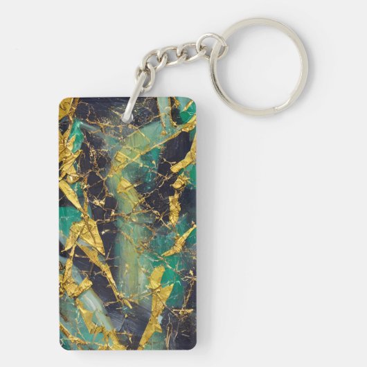 Emerald und Gold Inspiriert Schlüsselanhänger (03) (Rückseite)