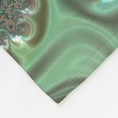 Emerald und Gold Mandelbrot mit Sphere Blanket Fleecedecke (Ecke)