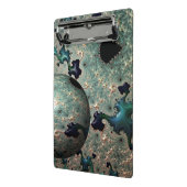 Emerald und Gold Mandelbrot mit Sphere Clipboard Mini Klemmbrett (Gewinkelt2)