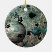 Emerald und Gold Mandelbrot mit Sphere Ornament (Hinten)