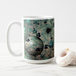 Emerald und Gold Mandelbrot mit Sphere Tasse