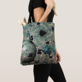 Emerald und Gold Mandelbrot mit Sphere Tote Bag Tasche (Von Nahem)