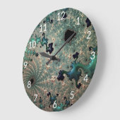 Emerald und Gold Mandelbrot Uhr (Winkel)