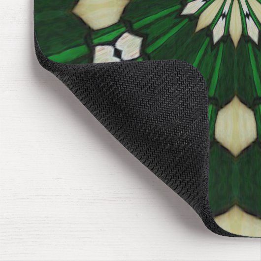 Emerald und Ivory Radial Mousepad (Ecke)