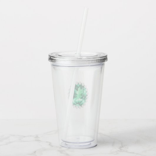 Emerald und Pearls Acryltrinkbecher (Rückseite)