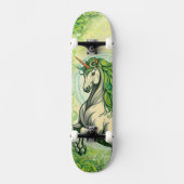 Emerald Unicorn Skateboard (Vorderseite)