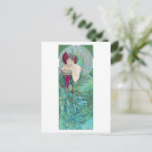 Emerald (Vier Juwelen), Alphonse Mucha Postkarte (Stehend Vorderseite)