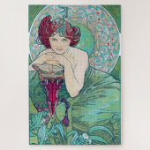 Emerald (Vier Juwelen), Alphonse Mucha Puzzle (Vertikal)