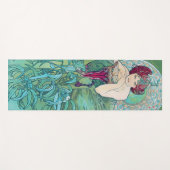 Emerald (Vier Juwelen), Alphonse Mucha Yogamatte (Vorderseite (Horizontal))