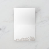 Emerald Vintag Spitzen rustikale Hochzeit danke (Innenseite)