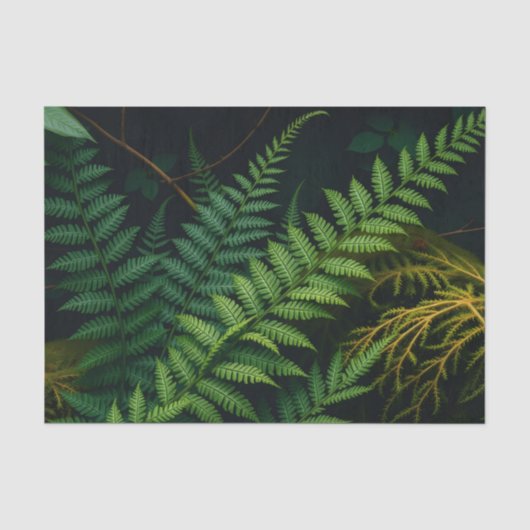 Emerald-Wald Luxus-Moos Botanica Seidenpapier (Vorderseite)