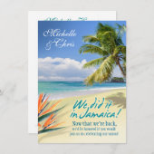 Emerald Waters Empfang Card (Jamaika) Einladung (Vorne/Hinten)