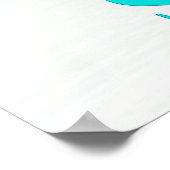 Emerald Waters Hawaiian Luau Hochzeitsempfang Poster (Ecke)