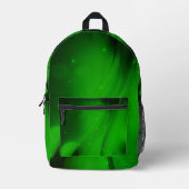 Emerald Wave Bedruckter Rucksack (Vorderseite)